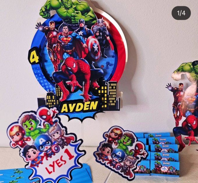 Mini Cake topper ( Déco gâteau )