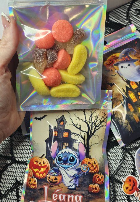 Sachet bonbons holographiques