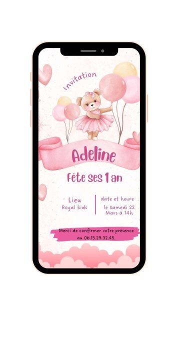 Carte invitation digitale